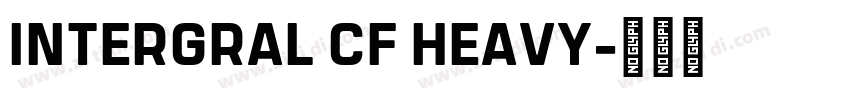 INTERGRAL CF HEAVY字体转换